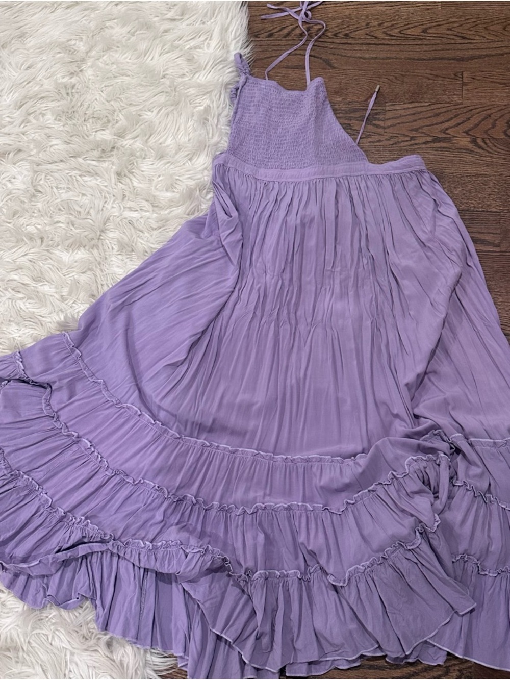 Purple Flowy Dress - Picture 3 of 8